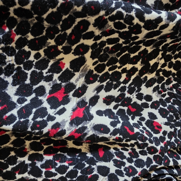 Chic Black and Red Leopard Print Blouse by Emily Daniels - Picture 8 of 9